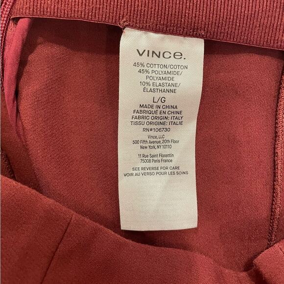 Vince Brown Pants L – High Rise, Straight Leg, Elevated Basic, EUC - Picture 6 of 7